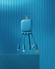 Powerbank wielokablowy 3000 mAh Gamma z nadrukiem - 3