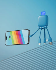 Powerbank wielokablowy 3000 mAh Gamma z nadrukiem - 4