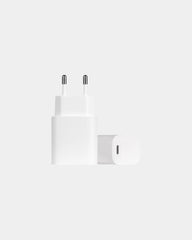 Ładowarka sieciowa USB C 20W Bolt z nadrukiem - Biały