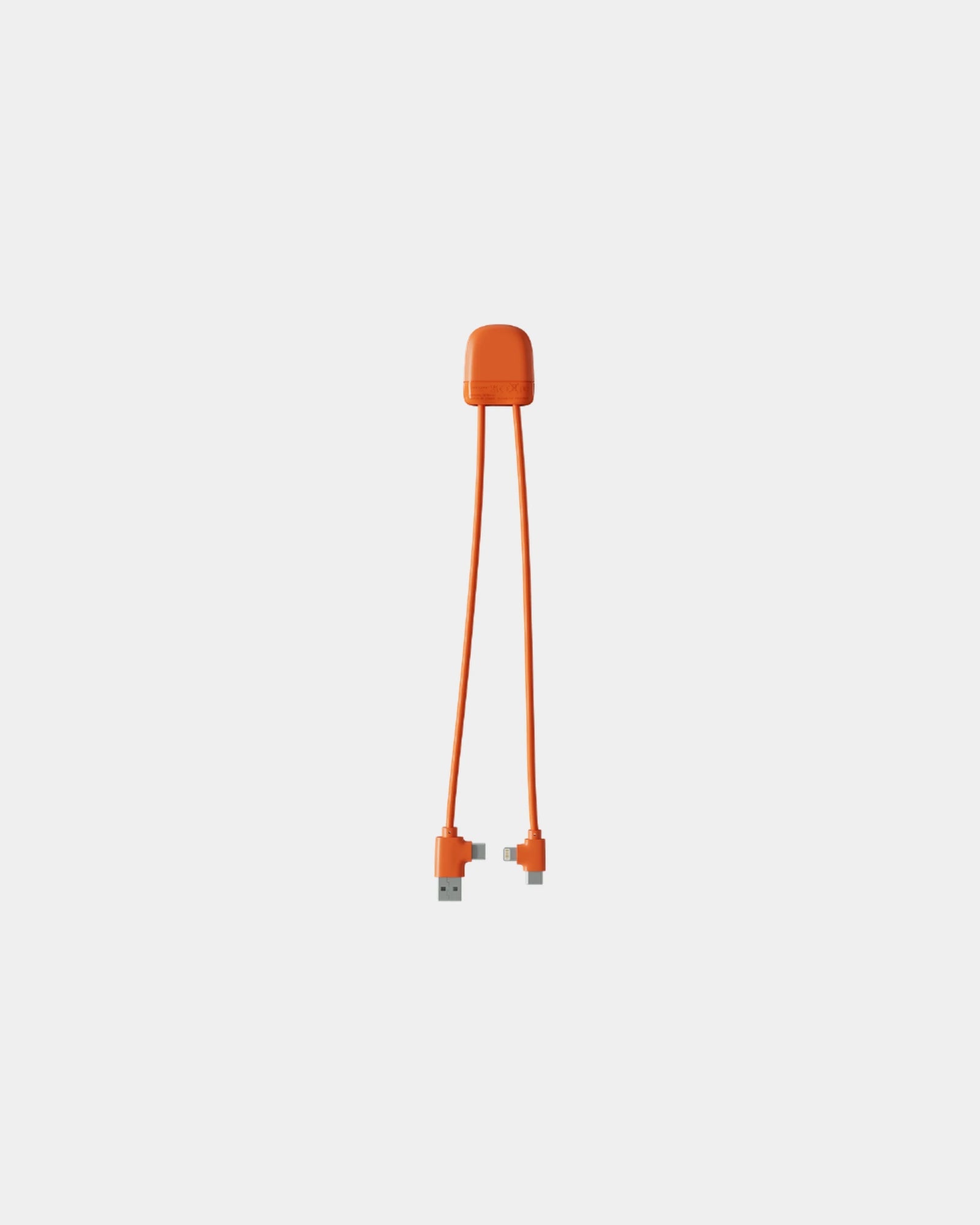 Kabel do ładowania USB i USB-C z nadrukiem - Pomarańczowy
