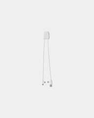 Kabel do ładowania USB i USB-C z nadrukiem - Biały