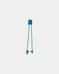 Kabel do ładowania USB i USB-C z nadrukiem - Niebieski