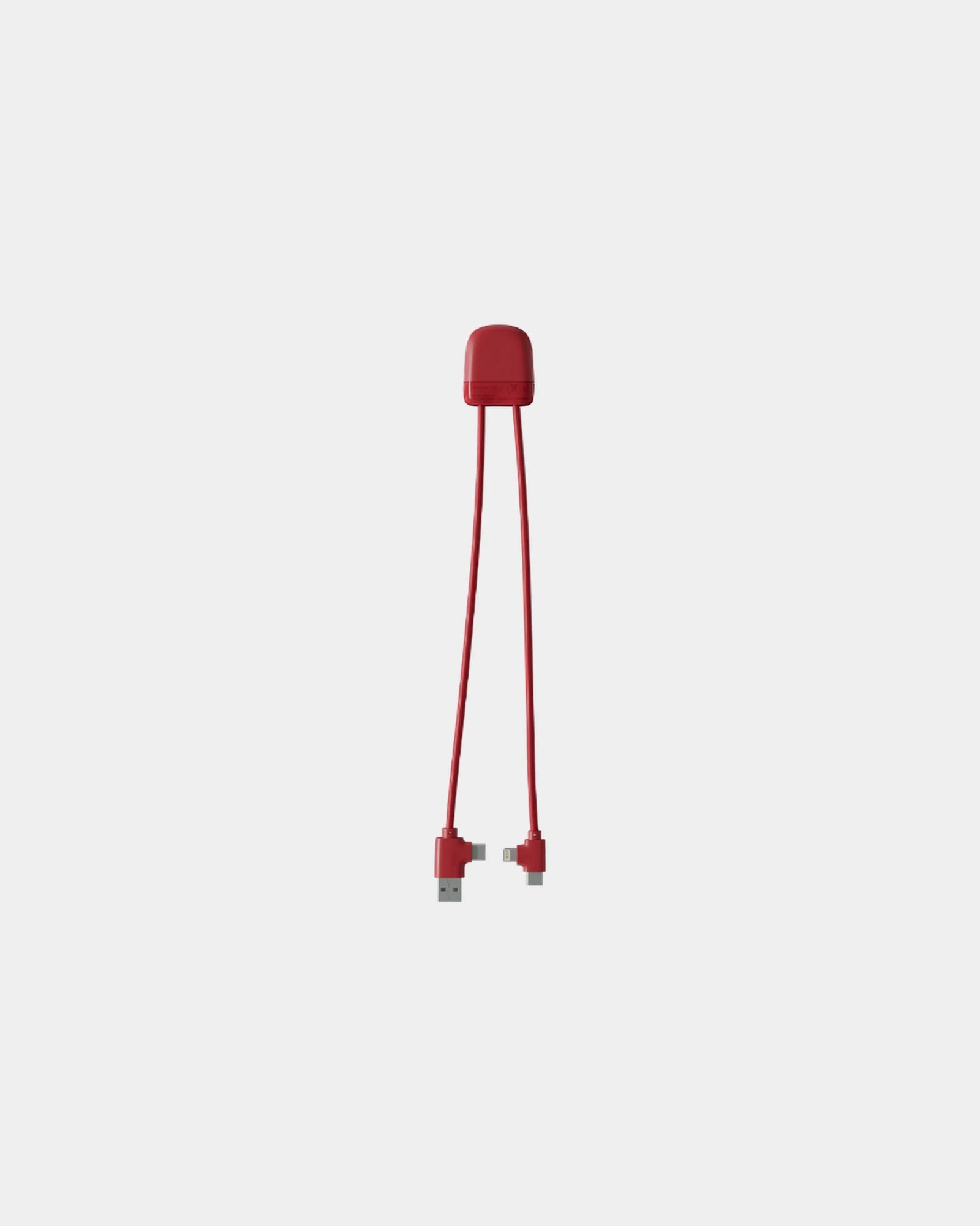 Kabel do ładowania USB i USB-C z nadrukiem - Czerwony