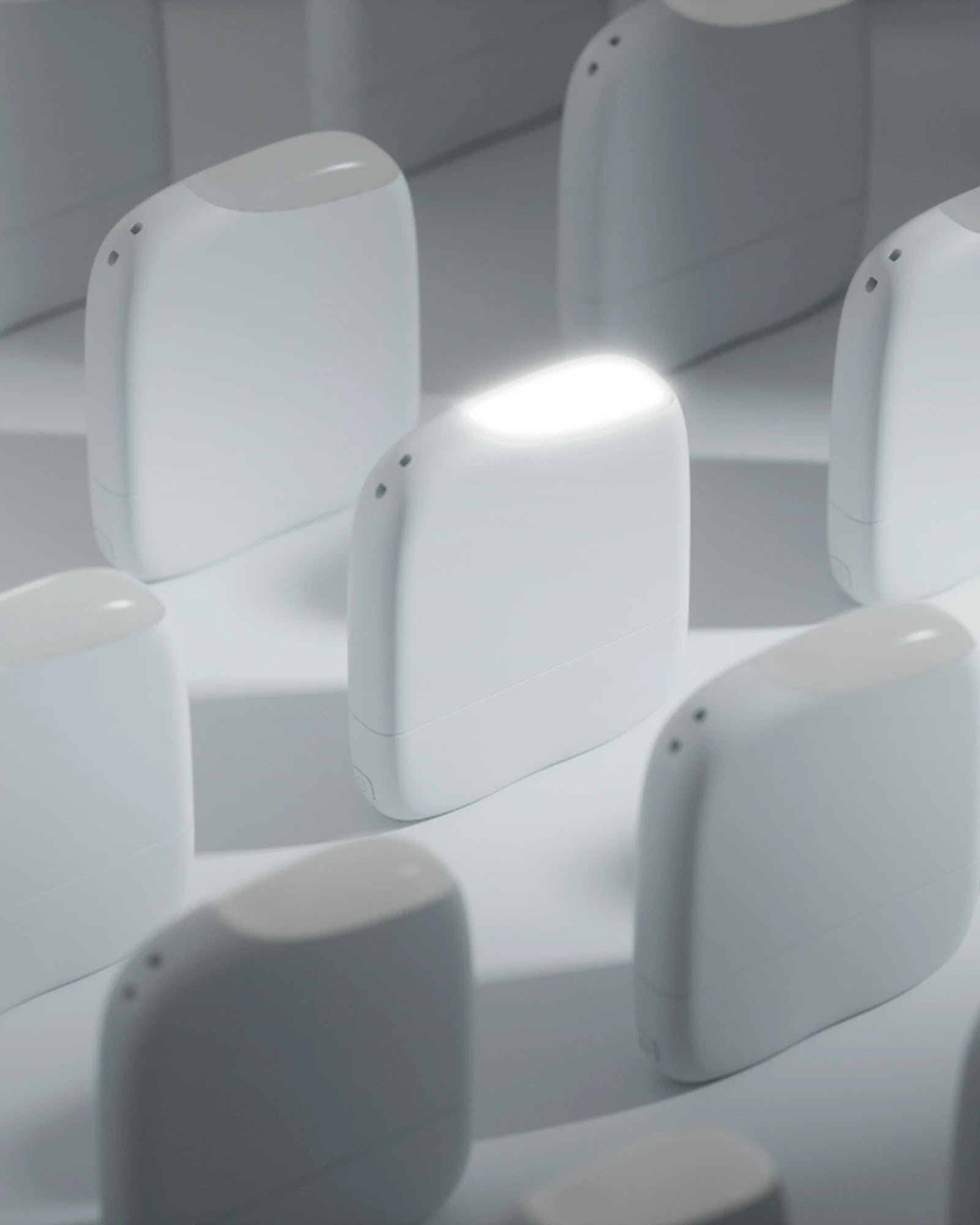 Powerbank z plastiku z recyklingu ICE-P z latarką z nadrukiem - 2