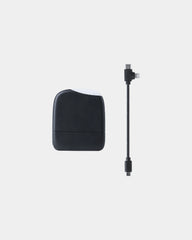 Powerbank ICE-P z plastiku z recyklingu z nadrukiem - Czarny