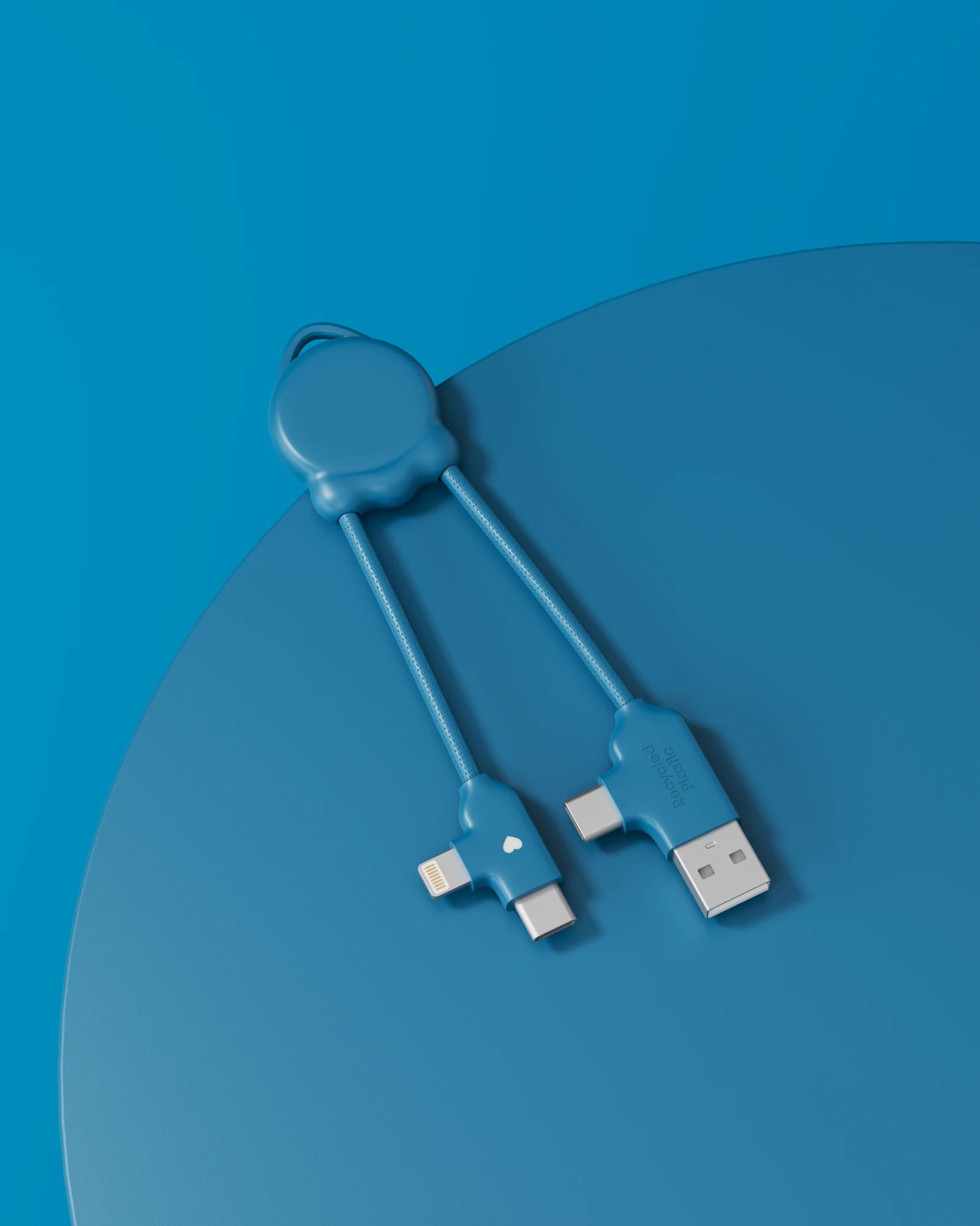 Kabel do ładowania Octomini z plastiku z recyklingu z nadrukiem - 9