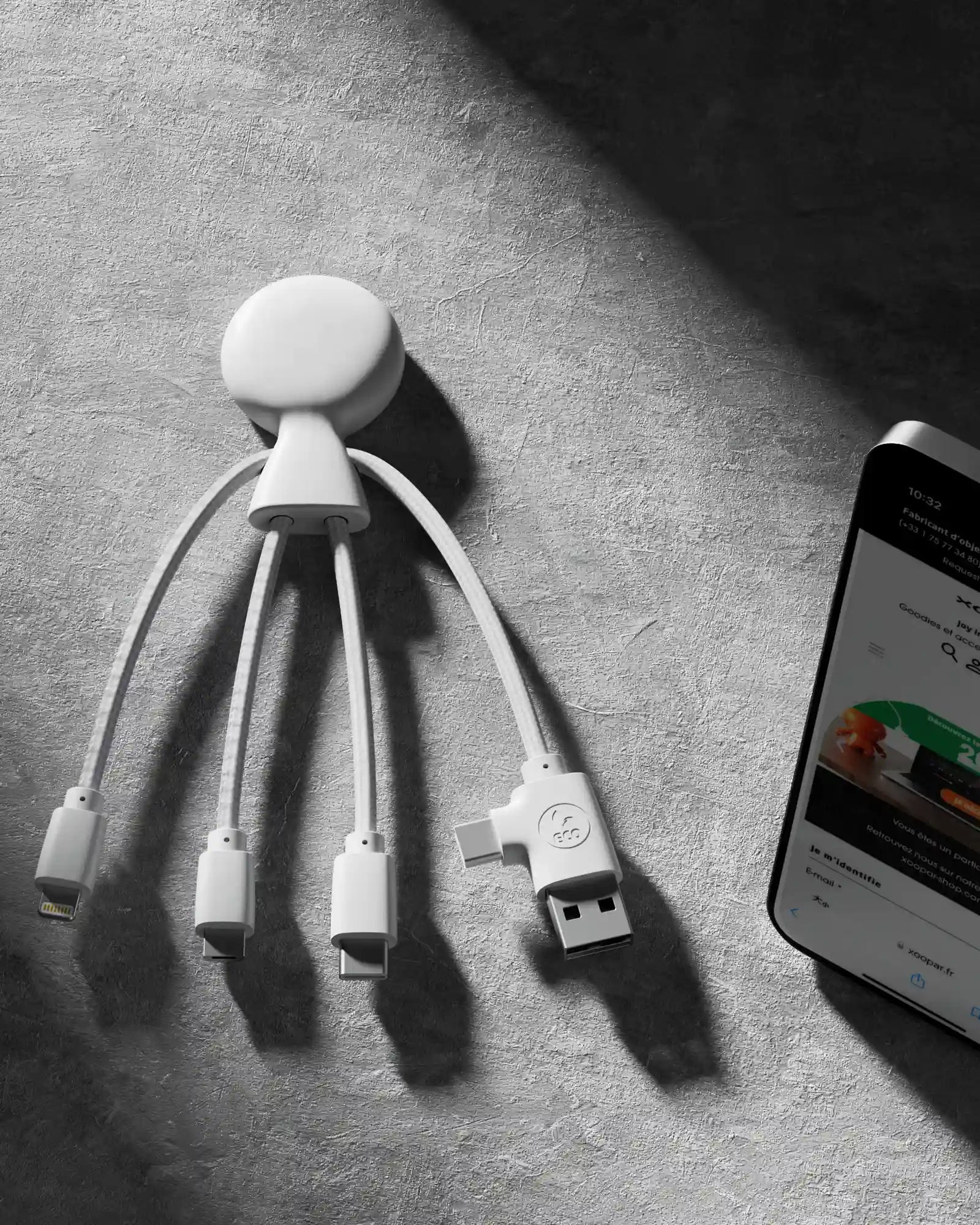 Kabel do ładowania wielozłączowy NFC z nadrukiem - 2