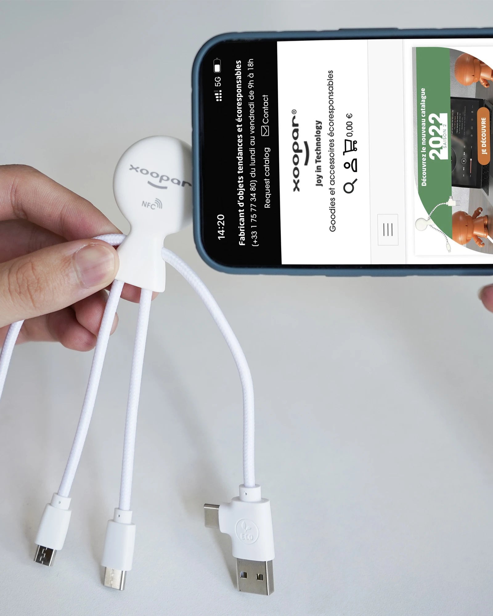 Kabel do ładowania wielozłączowy NFC z nadrukiem - 5