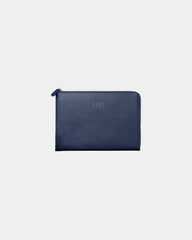 Etui na tablet INE 10/11" ze skóry z recyklingu z nadrukiem - Niebieski