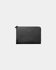 Etui na tablet INE 10/11" ze skóry z recyklingu z nadrukiem - Czarny