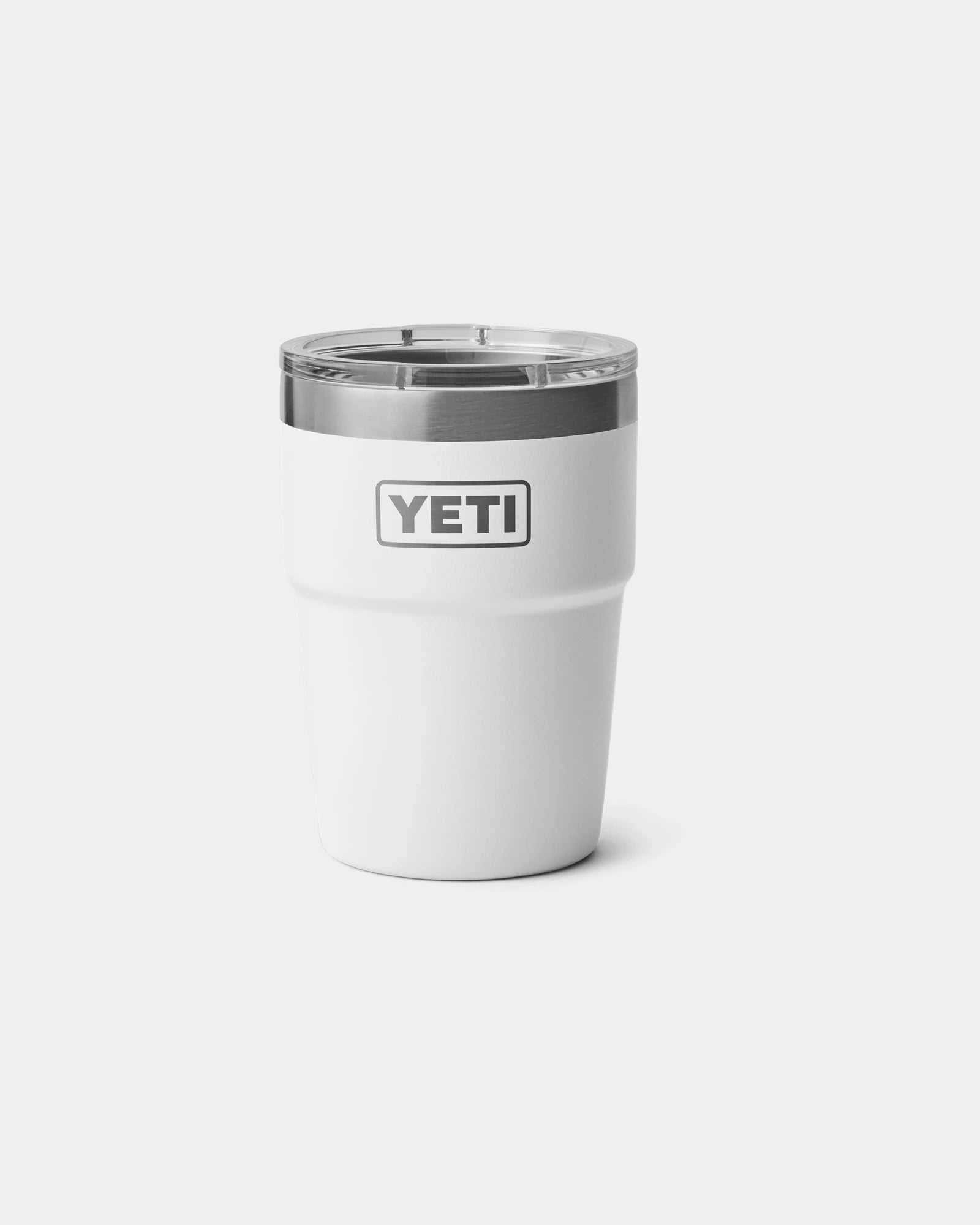 Kubek termiczny ze stali nierdzewnej 473 ml Yeti Rambler z nadrukiem - Biały