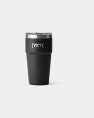Kubek termiczny ze stali nierdzewnej Yeti Rambler 591 ml z nadrukiem - Czarny