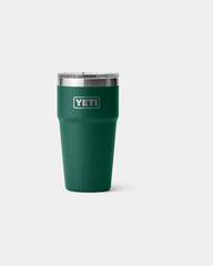Kubek termiczny ze stali nierdzewnej Yeti Rambler 591 ml z nadrukiem - Ciemnozielony