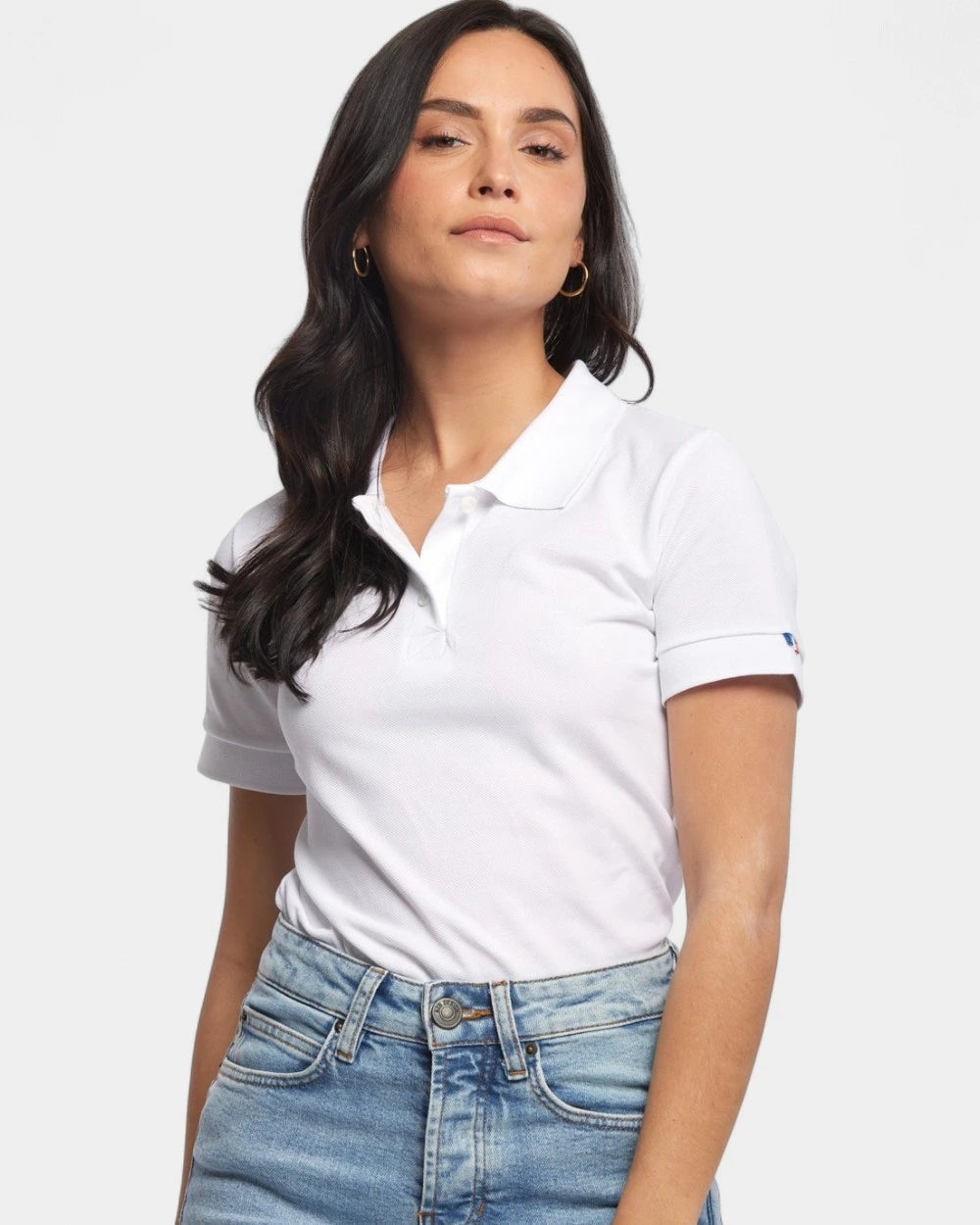 Damska koszulka polo Made in France z logo - 2