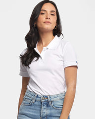 Damska koszulka polo Made in France z logo - 2