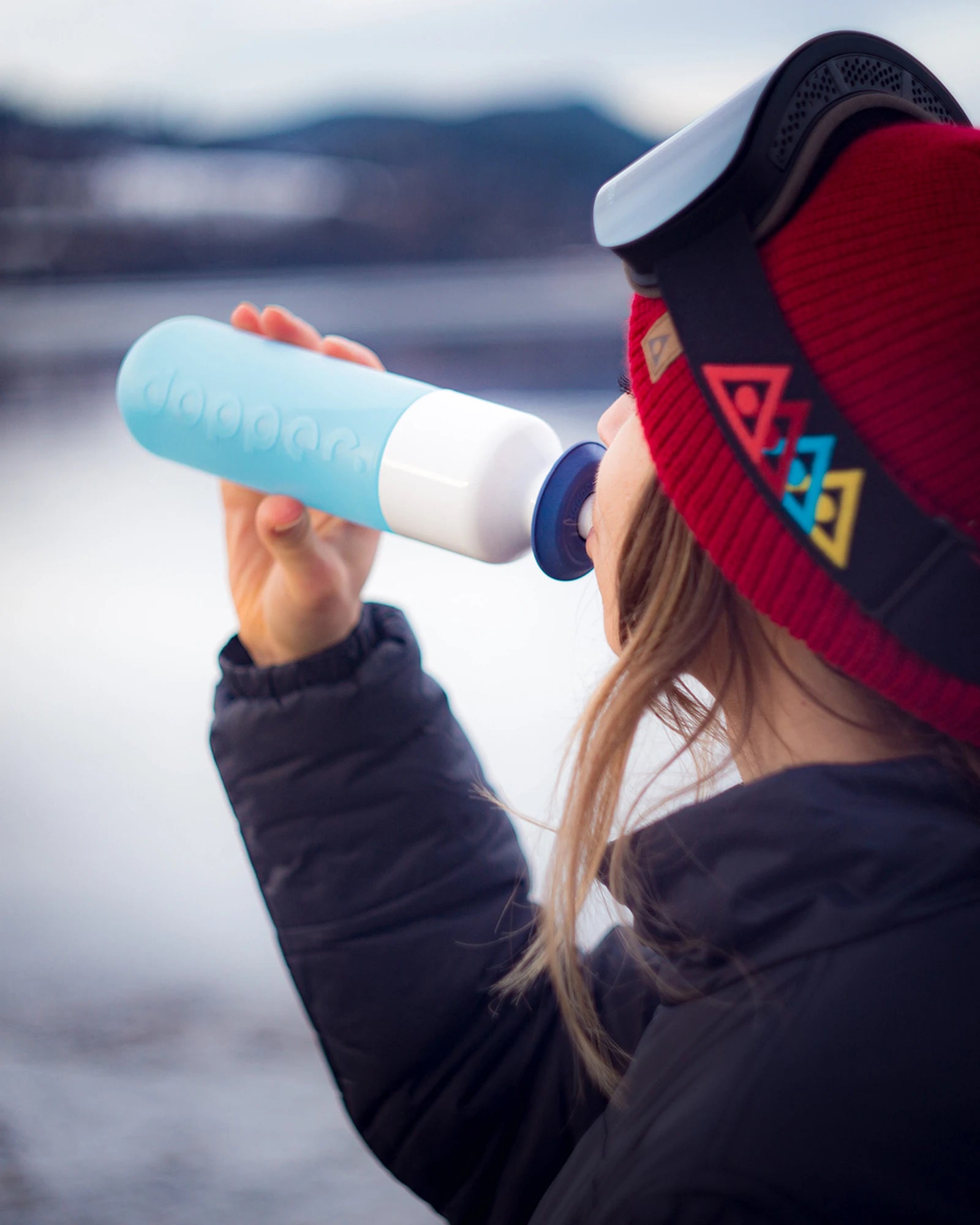 Nakrętka sportowa Dopper Sport Cap z polipropylenu z nadrukiem - 14