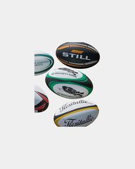 Mini piłka do rugby 16 cm z nadrukiem - Wielokolorowy