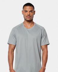 Męski sportowy T-shirt w 100% z recyklingu z nadrukiem
