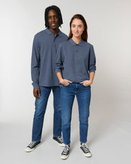 Polo manches longues unisexe personnalisable