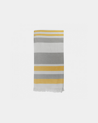 Fouta Made in Europe z logo - Żółty