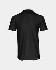 Męska koszulka polo Made in France z logo - Czarny