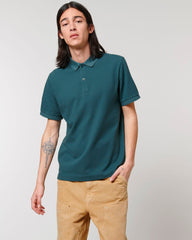 Koszulka polo unisex z bawełny organicznej z logo - 11