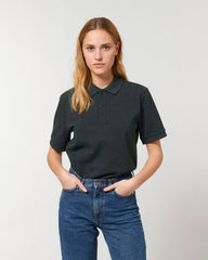 Koszulka polo unisex z bawełny organicznej z logo - 1